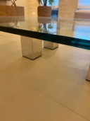 Mesa de centro de cristal