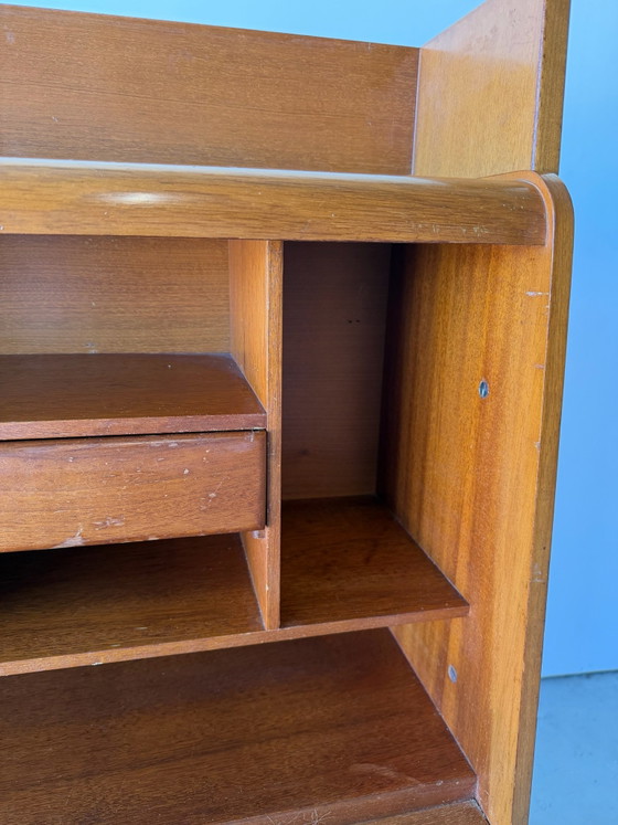 Drop-front secretary Desk, design attributed to René Jean Caillette – Wood (photo 9 of 14)