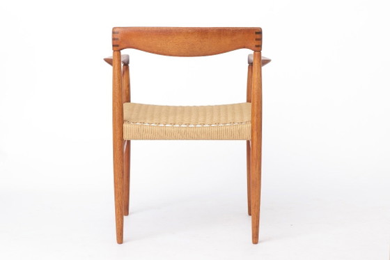 Coppia di poltrone H.W. Klein per Bramin | Poltrone danesi in teak e corda di carta | Stile Mid-Century (photo 6 of 11)
