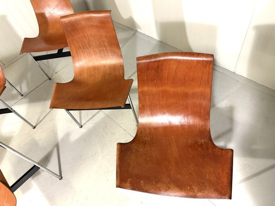 Image 1 of 6 ICF De Padova T-stoelen van Katavolos, Kelley en Littell, Italië 1950's