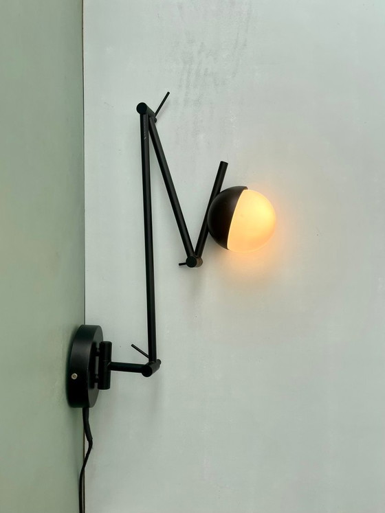 Image 1 of Nordlux wall lamp, light, lamp Denmark, postmodern, black, white, vintage
