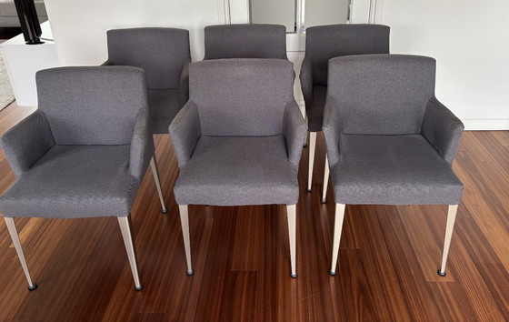 Image 1 of 6 graue B&B Italia Melandra Esszimmerstühle