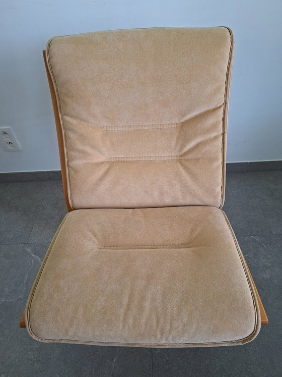 Vintage EKORNES Fauteuil – Showroommodel – Made In Norway – 2 zitsbanken, Polyester (photo 3 of 18)