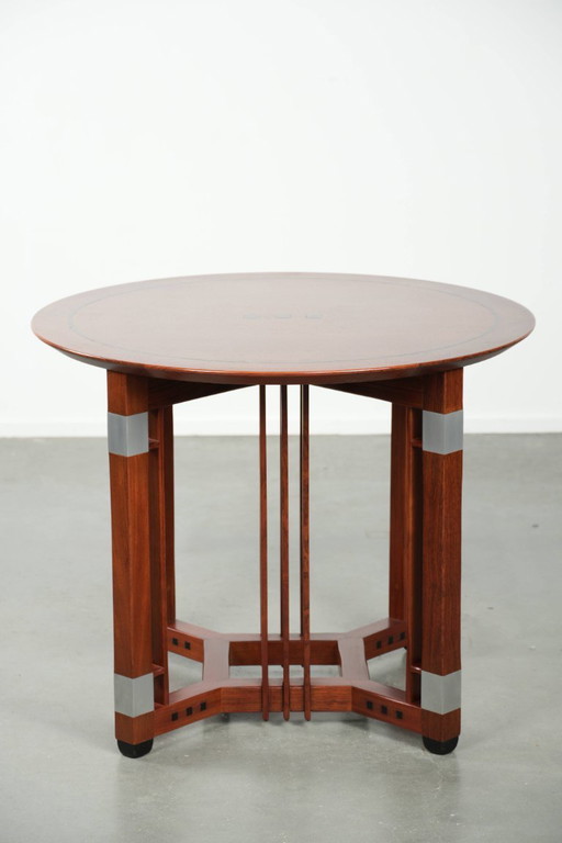 Ronde Schuitema design Art Deco bijzet/ salontafel uit de Decoforma serie