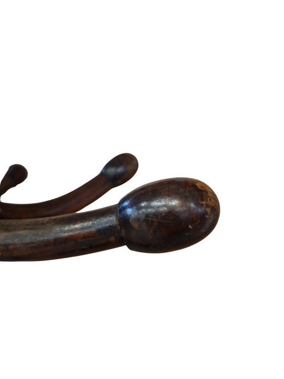 Image 1 of Porte-manteau colonne élégant de style Thonet