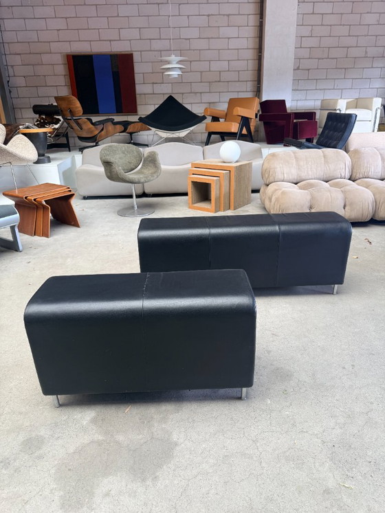 Vitra Jasper Morrison Hocker (Groot) – Hockers en poefs, Leather, Metal (photo 4 of 14)