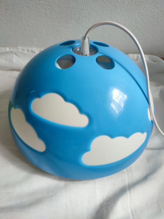 Image 1 of 2 x Ikea Wskojig clouds lamp desk lamp pendant lamp Hendrik Preutz blue green