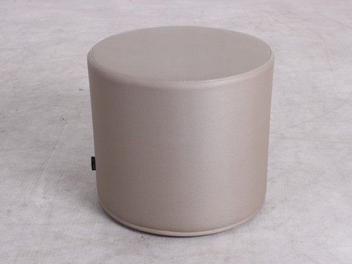 Softline Drum Small High pouffe taupe