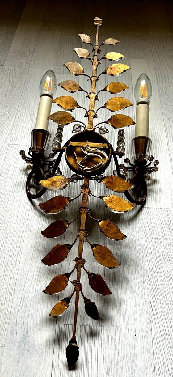 Lampada da parete vintage della Maison Bagues – Maison Baguès, Applique, Glass, Metal (photo 2 of 6)