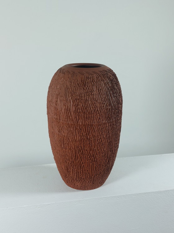 Vintage vaas met sgraffito decoratie in brutalistische stijl uit het midden van de 20e eeuw – Vazen, Ceramic (photo 14 of 14)