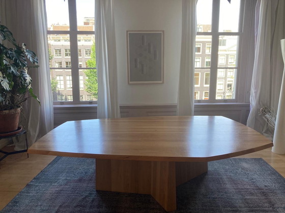 Image 1 of Grande table design en chêne massif - Faas van Dijk - Ozenfant - Linteloo