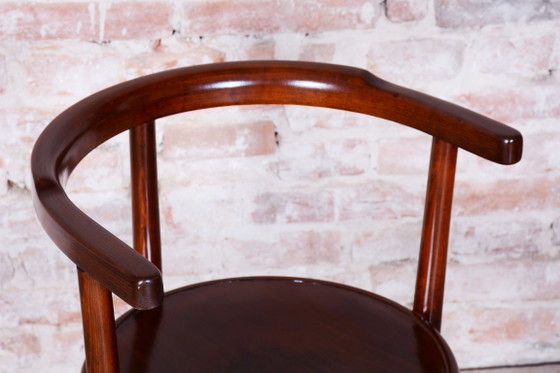 Restored Art Deco Chair, by Thonet, Beech, Revived Polish, Czech, 1920s – Chairs and lounge chairs, Wood (photo 3 of 10)