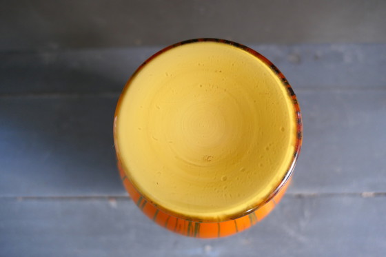 Image 1 of Art Deco Separate Glasvase Orange