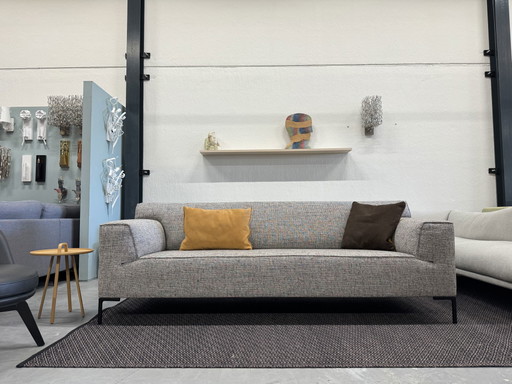 Design on stock Bloq 3 Seater sofa Stanton Brown White