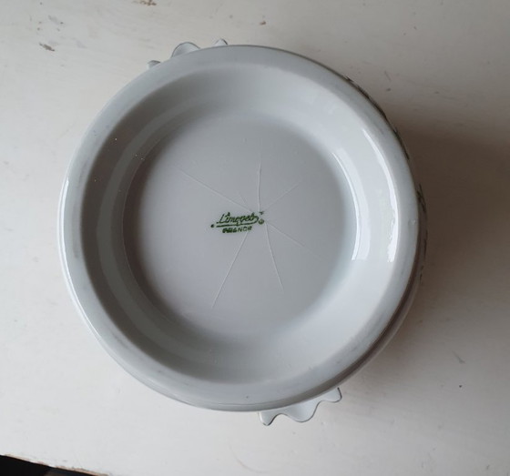 Image 1 of Cache-pot/rafraîchisseur à vin en porcelaine de Limoges, peint à la main - circa 1920-1950