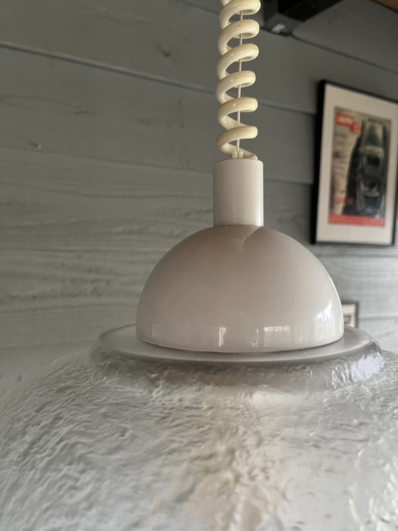 Image 1 of Suspension vintage en verre Peill & Putzler, une grande et rare suspension Peill Putzler des années 1970,