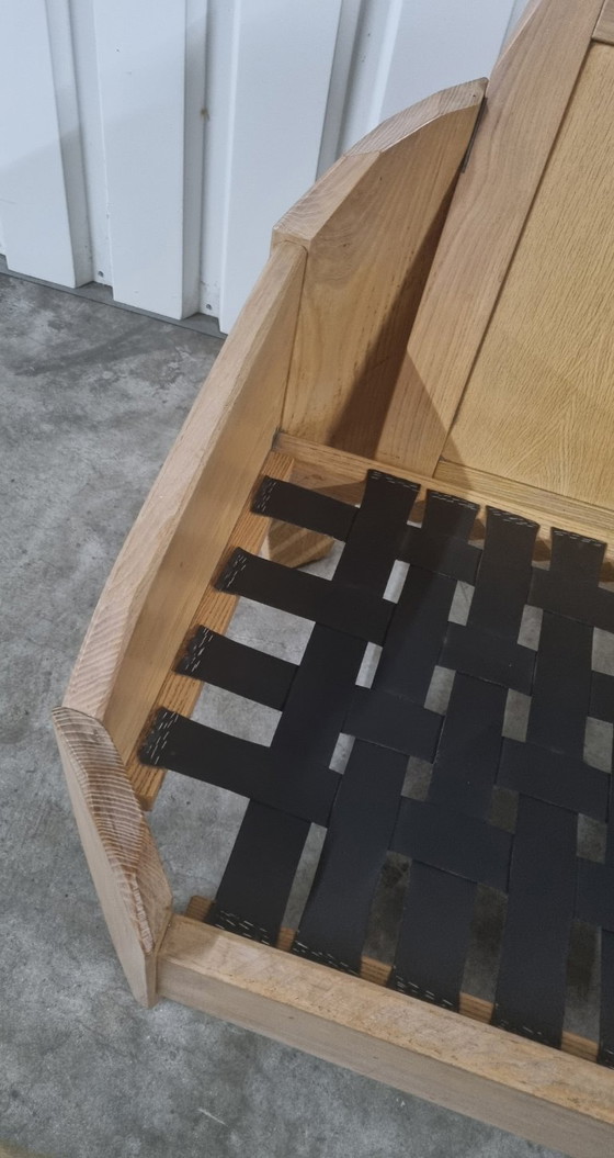 Image 1 of Banco + sillón único de madera maciza de estilo antroposófico