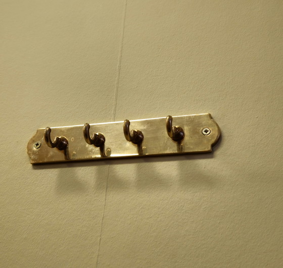 Image 1 of Vintage Brass Coat Rack Key rack Key rack