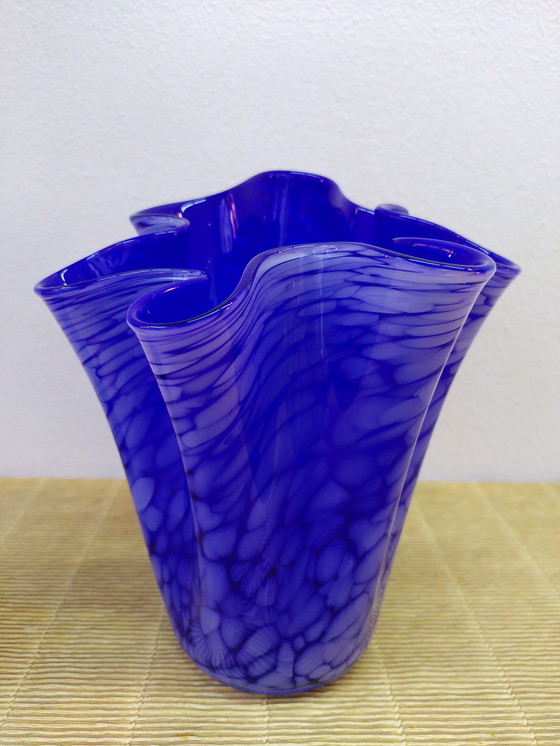 Image 1 of Vase Mouchoir En Verre De Murano, 1970