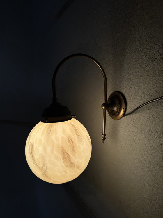 Image 1 of Suggestiva lampada da parete vintage marmorizzata di AGI Verlichting (Almelo)