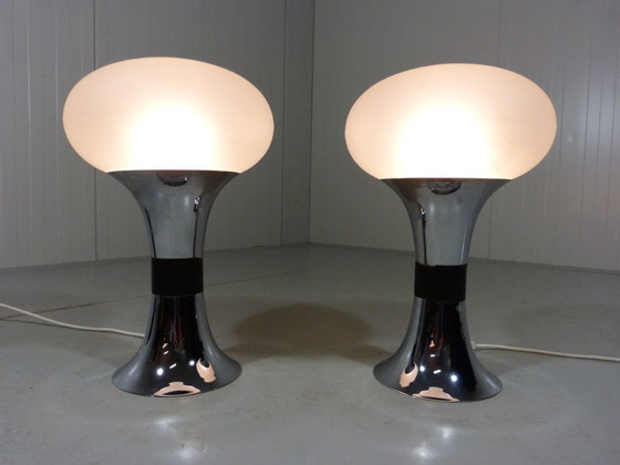 Image 1 of Set of 2 large Space Age table lamps 1960s