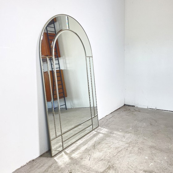 Image 1 of Vintage rounded mirror in craft edge