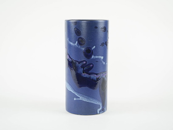 Image 1 of Cylindrical vase, Danish design, 1970s, manufactured by Knabstrup