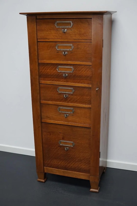 Image 1 of Französischer Aktenschrank oder Kommode aus Mahagoni, 1930er