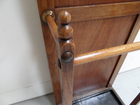 Image 1 of Art Deco staande kapstok met spiegel