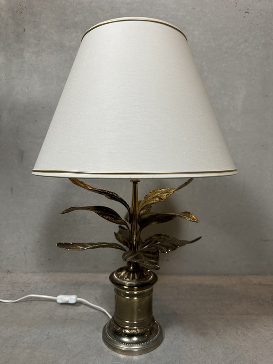 Image 1 of Lampe de table vintage de style Hollywood Regency « palmier »