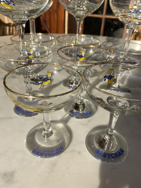 Image 1 of Champagneglazen Babycham