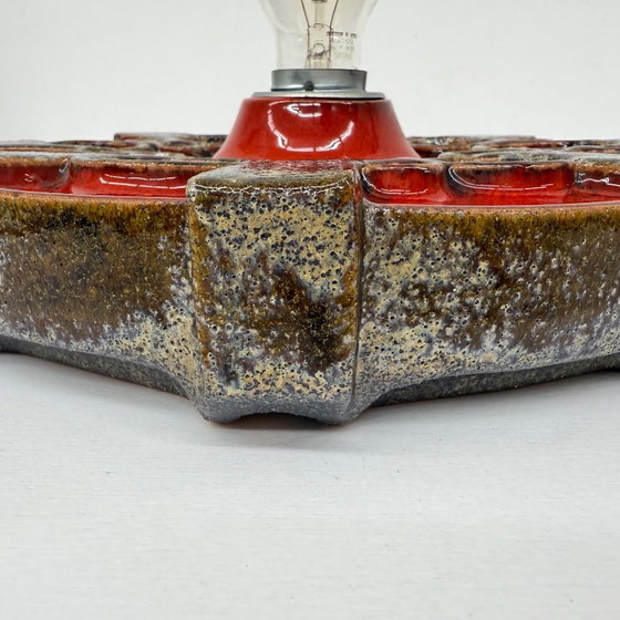 Image 1 of Pareja de apliques de cerámica Hustadt Leuchten , años 70