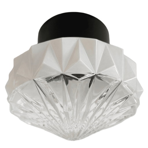 Lampada da soffitto Art Déco vintage a forma di diamante, anni '30