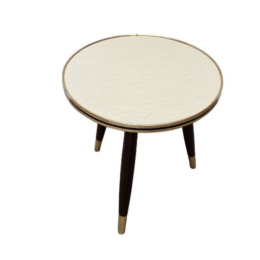 Vintage French Formica plant table from the 1960s