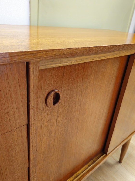 Image 1 of Vintage Teak Sideboard Chest of Drawers Dresser Cupboard Cupboard