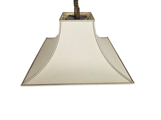 Image 1 of Herda Amsterdam - Trekpendel Hanglamp - Messing - Hollywood Regency Stijl - 70'S