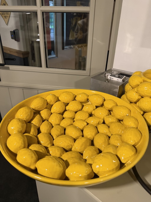 Des Pots Bol Citron LEM-S45-GE – Céramique Jaune Ø43 Cm