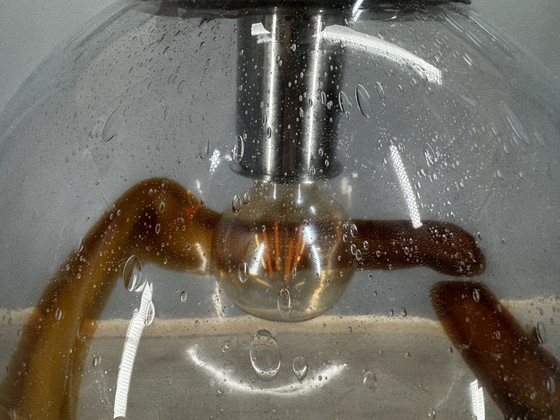 Mazzega Murano Glas-Pendelleuchte, Pendelleuchten, Metall, Orange (Foto 7 von 30)