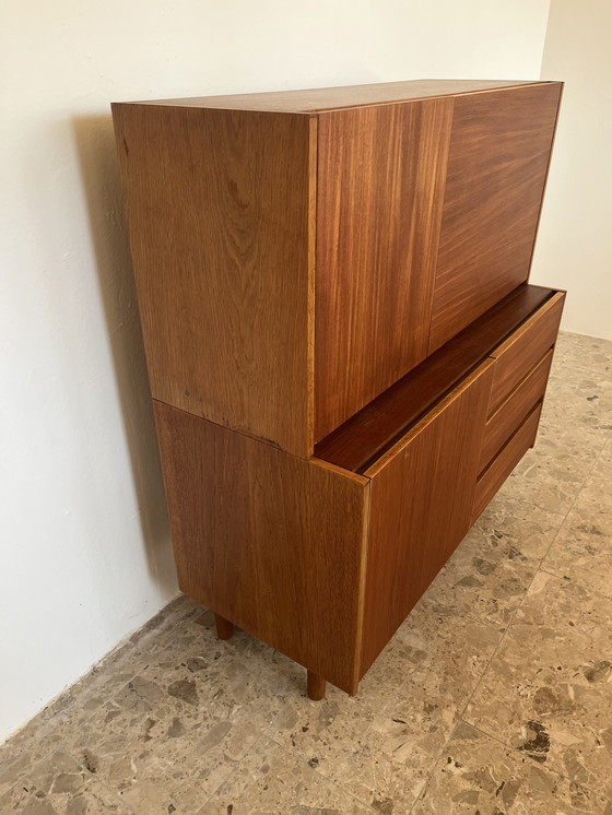 Image 1 of Vintage ladekast van teak en eikenhout