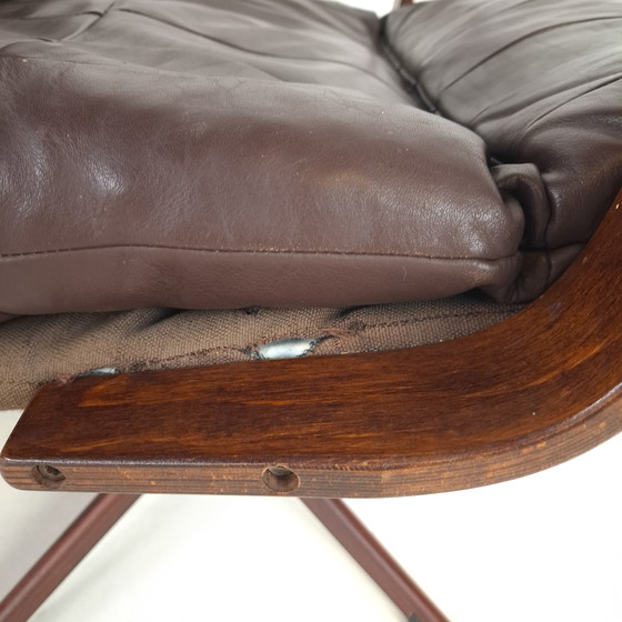 Image 1 of 2x Vintage Swivel Armchair Danish Design