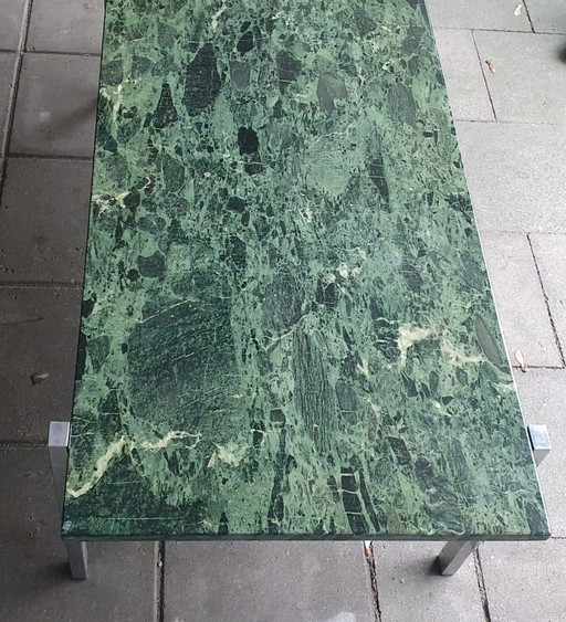 Vintage Coffee Table Green Marble