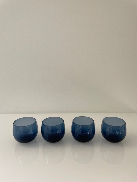 Set of 4 Vintage Design Cocktail Glasses - "Marja" Series by Nuutajärvi Finland, 1970s