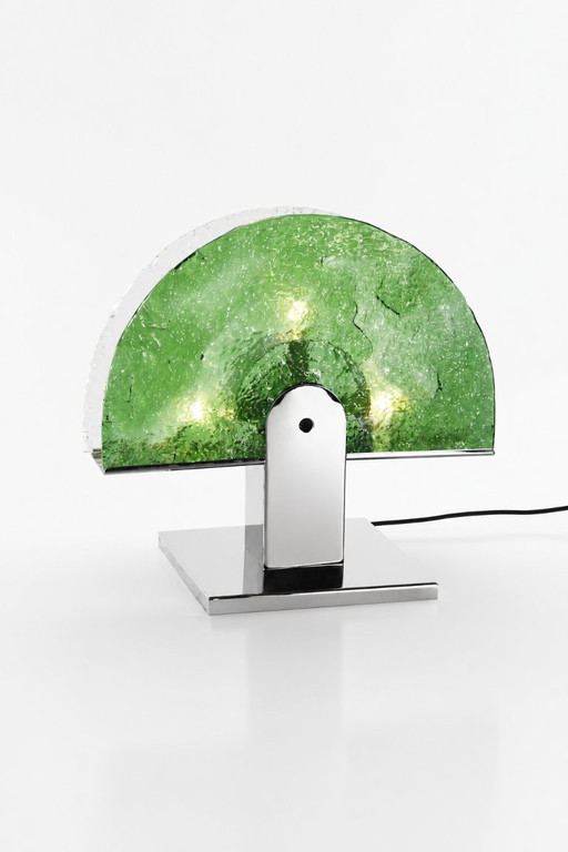 Luigi Massoni - "Albero" Table Lamp - Murano Pulegoso Glass - 1970s