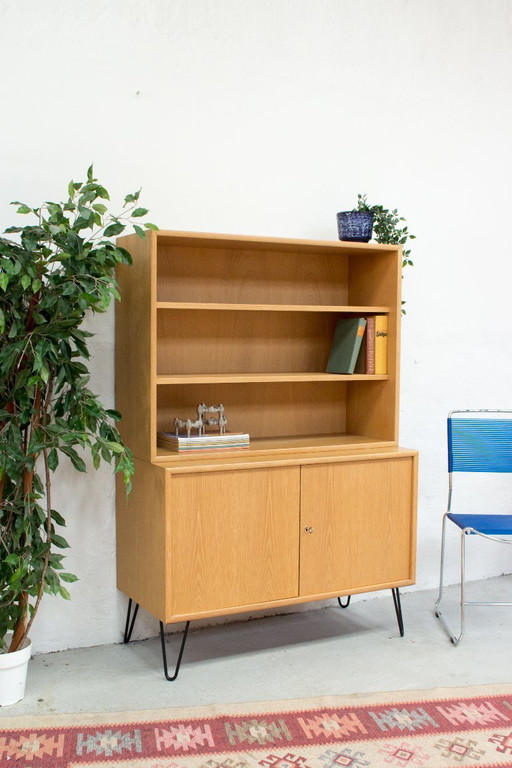 WK Möbel Highboard Bibliothèque en chêne vintage