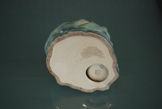 Image 1 of Bol Art Déco en forme d'ours polaire de Ditmar Urbach, sculpture en céramique tchécoslovaque des années 1930