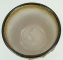 VASO PER PIANTE italiano della metà del secolo nuovo rinascimento decoro in rilievo bianco marrone epoca bitossi