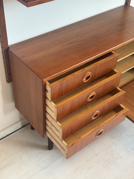 Image 1 of Mueble de pared danés – Muebles HG – Teca – Años 60