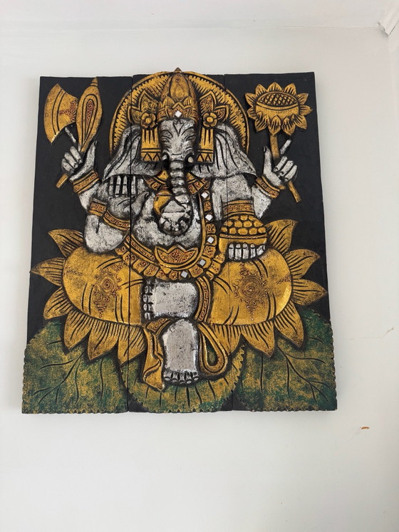 Ganesha woodwork – Wanddecoratie, Hout (photo 5 of 5)