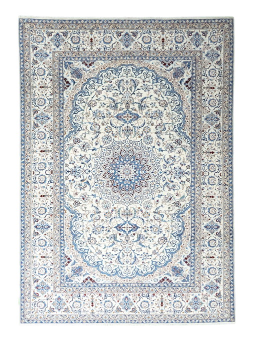 Alfombra oriental Nain 9 La anudada a mano con seda – 359 x 252 cm