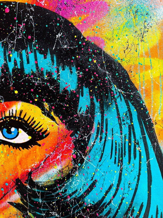 Image 1 of GONGAS - Neon Muse - Artist's Canvas